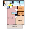 MIYAMADO HILLS 1LDKの間取り