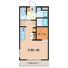 ラグナ四日市 1Rの間取り