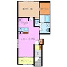 ミリオンハート　Ａ 1LDKの間取り