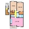 グレイスヒルＢ 2LDKの間取り