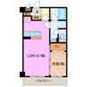 マンションマルカ　サウス 1LDKの間取り