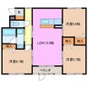 河原田フォーラム６ 3LDKの間取り