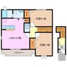 ウェルス　ガーデンⅠ 2LDKの間取り