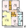 フィオーレ堀木 3LDKの間取り