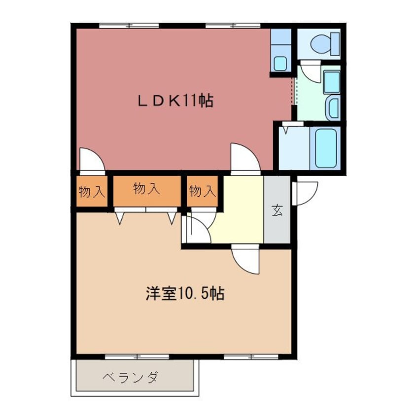 間取図 グランシャリオ日永西　Ｃ棟