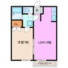 パビリオンウネメ 1LDKの間取り