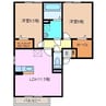 ラ　ミュゼ 2LDKの間取り