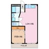 サンハイム宮西 1LDKの間取り