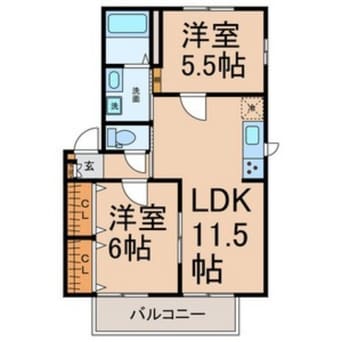 間取図 ビバリーＫ＆Ａ　C