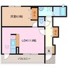 カーサ　トランキーラ・藤 1LDKの間取り