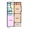 フォレスタ 2DKの間取り