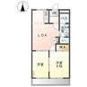 フォレストえつ葉 2LDKの間取り