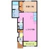 クレールＡ 1LDKの間取り