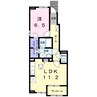 ラウレア　Ｂ 1LDKの間取り