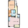 ラウレア　Ｂ 1LDKの間取り