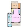 ル・パラディ 1LDKの間取り