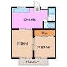 モノクロＯＮＥ 2DKの間取り