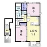 プラシード 2LDKの間取り