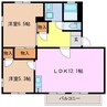 ファミール西日野　B棟 3DKの間取り