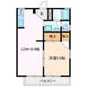 フレグランスかおりＡ 1LDKの間取り