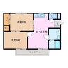 ホワイトヴィラ長太 2DKの間取り