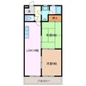プルミエレーヴ 2LDKの間取り