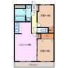 ユーミー川島 2LDKの間取り