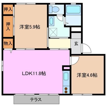 間取図 第2グランドール C棟