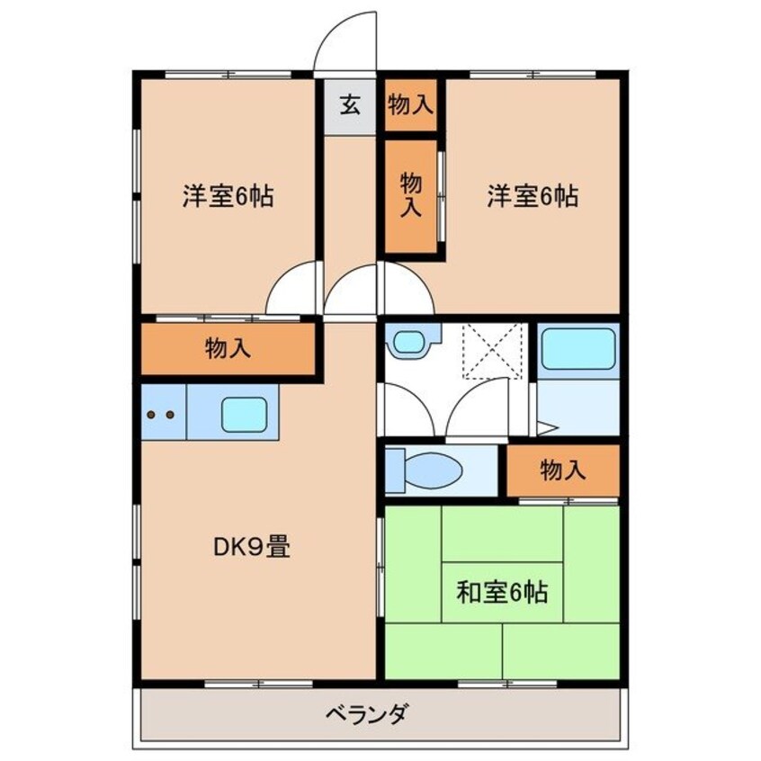 間取図 伊勢松本貸マンション