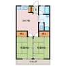 小古曽ビル 2DKの間取り