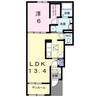 グレイスＫ　楠　Ａ 1LDKの間取り