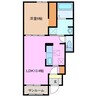 グレイスＫ　楠　Ａ 1LDKの間取り