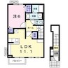 フロントリバ－・サンⅠ 1LDKの間取り