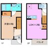 Maisonetteland河原田 1LDKの間取り