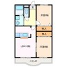ファミーユレイ 2LDKの間取り