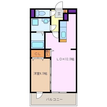 間取図 メゾンモンマルトル１