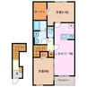 サンクレール　Ｂ 2LDKの間取り