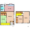 四日市市采女町 戸建 連棟(東 ２階建) 4DKの間取り