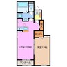 プリマヴェールⅢA 1LDKの間取り