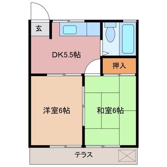 間取図 コーポラス日野