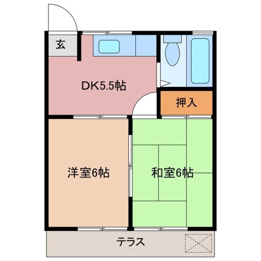間取図 コーポラス日野