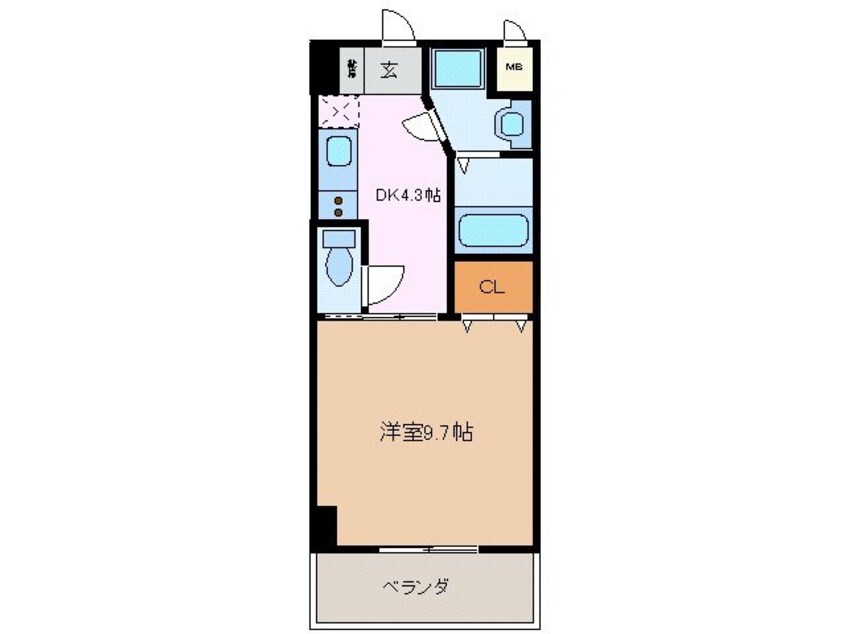 間取図 フローラル堀木