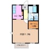 Ａｚｕｌ　Ａ 1Kの間取り