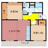 フェリーナ１１１棟 3LDKの間取り