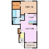 サンライズ本郷 1LDKの間取り
