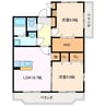 ルミエール栄 2LDKの間取り