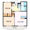ルミエール栄 2LDKの間取り