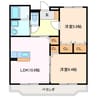 ルミエール栄 2LDKの間取り