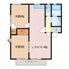 笹川ロッジ　A棟 2LDKの間取り