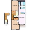 エクセルハイツ 2LDKの間取り